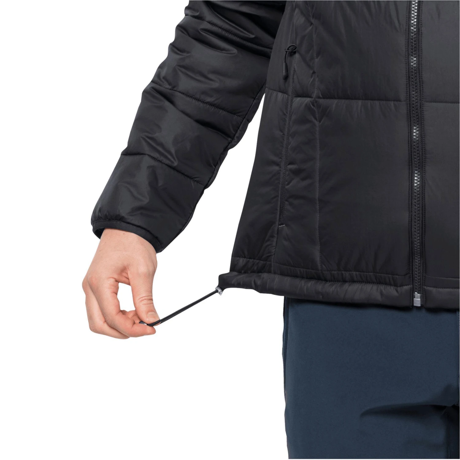 Jack Wolfskin Bergland Insulated Mens Jacket Black - Image 4