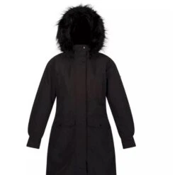 Regatta Womens/Ladies Shiloh Faux Fur Trim Parka (Black)