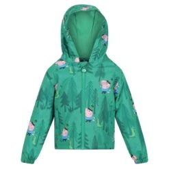 Regatta Childrens/Kids Muddy Puddle Dinosaur Peppa Pig Waterproof Jacket (Jellybean