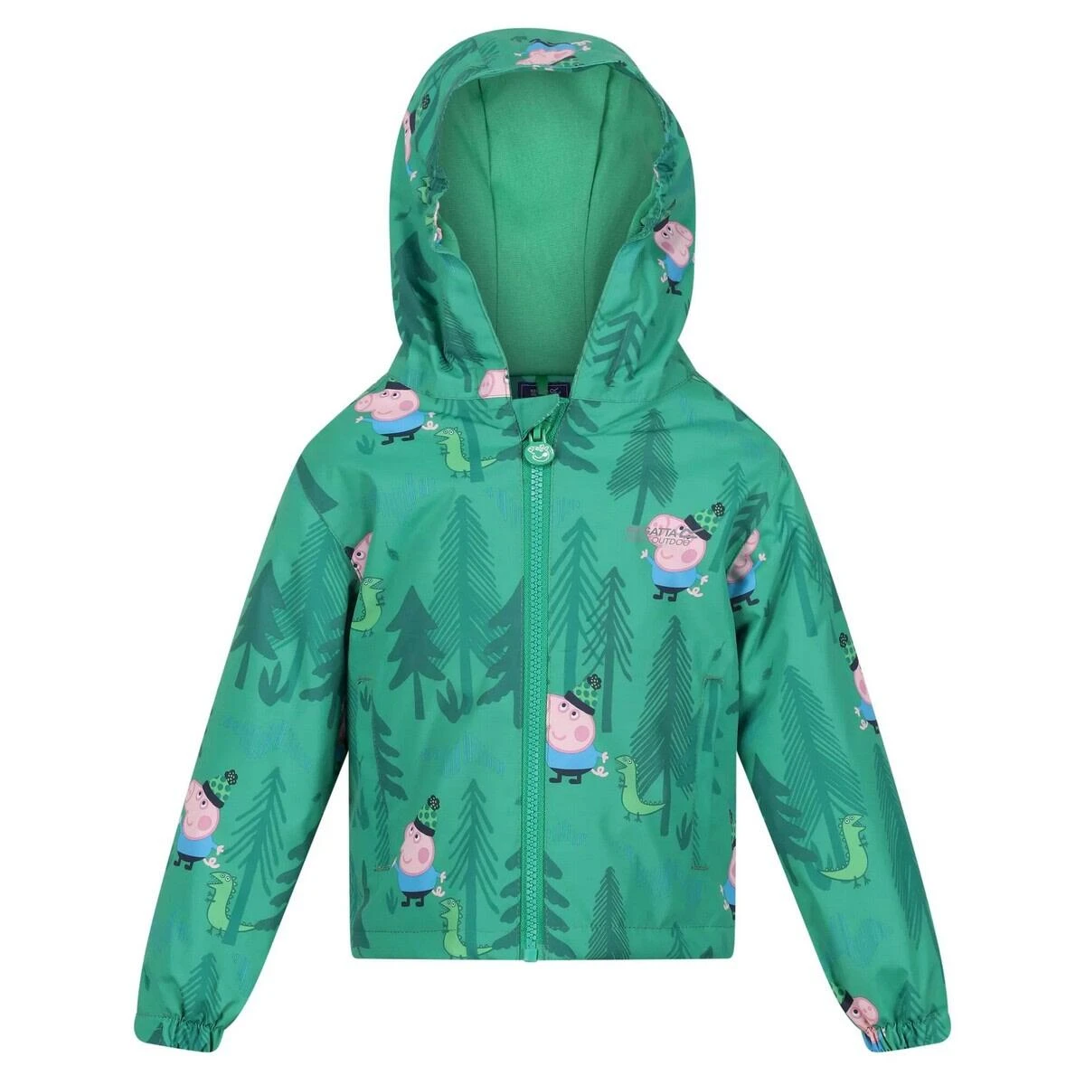 Regatta Childrens/Kids Muddy Puddle Dinosaur Peppa Pig Waterproof Jacket (Jellybean