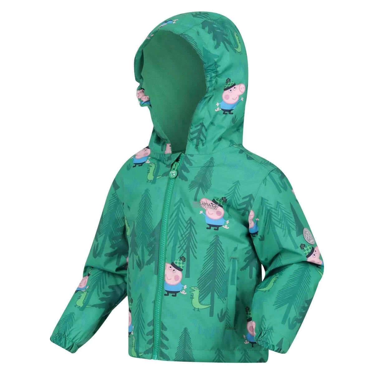 Regatta Childrens/Kids Muddy Puddle Dinosaur Peppa Pig Waterproof Jacket (Jellybean - Image 3