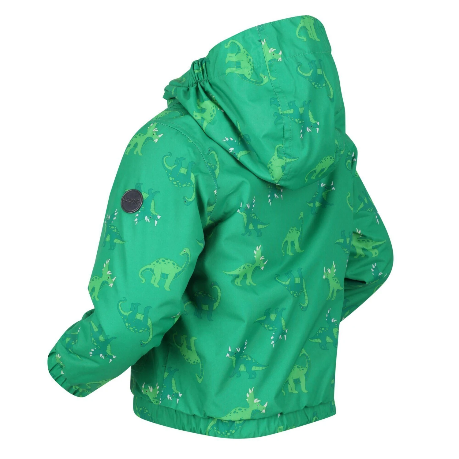 Regatta Childrens/Kids Akiva Dinosaur Insulated Waterproof Jacket (Jellybean Green) - Image 3
