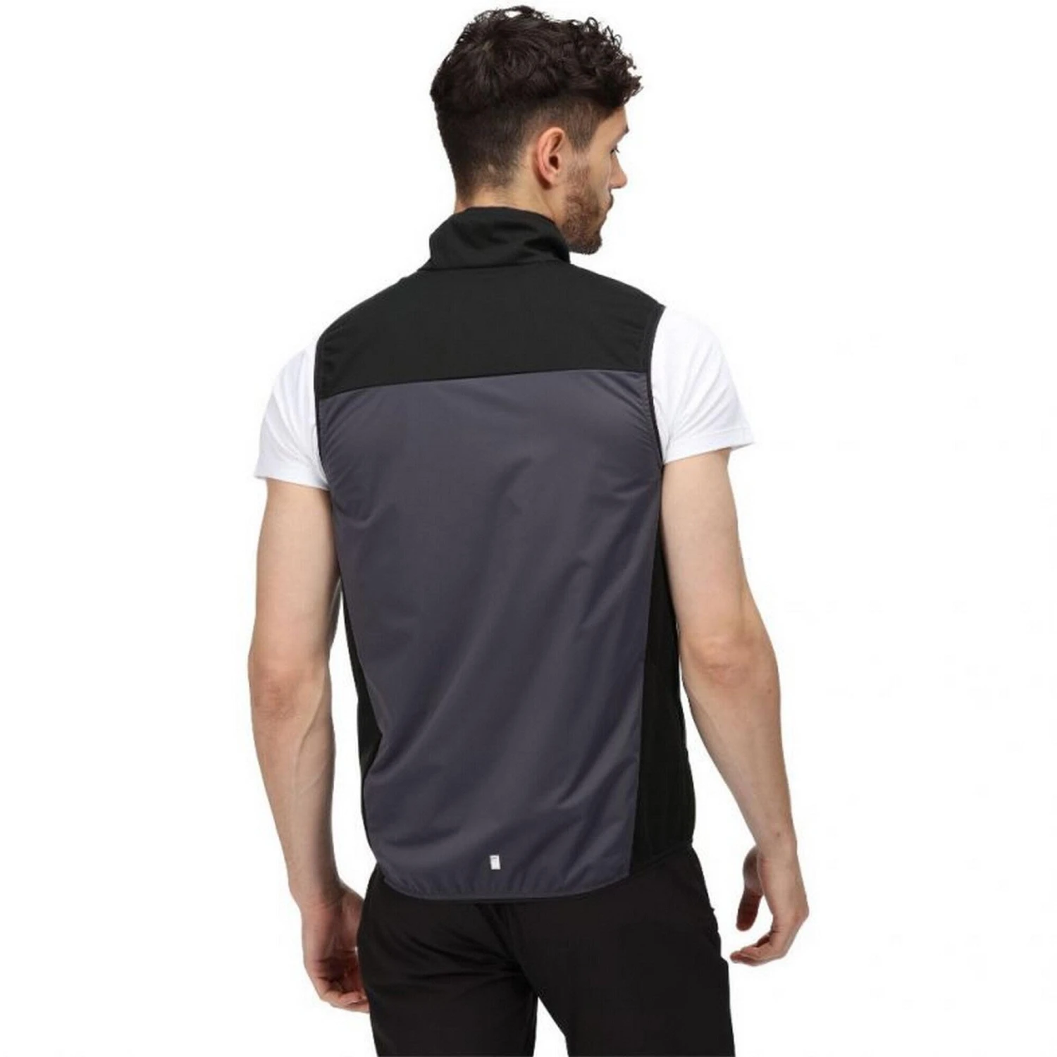 Regatta Mens Lankin IV Softshell Body Warmer (India Grey/Black) - Image 9