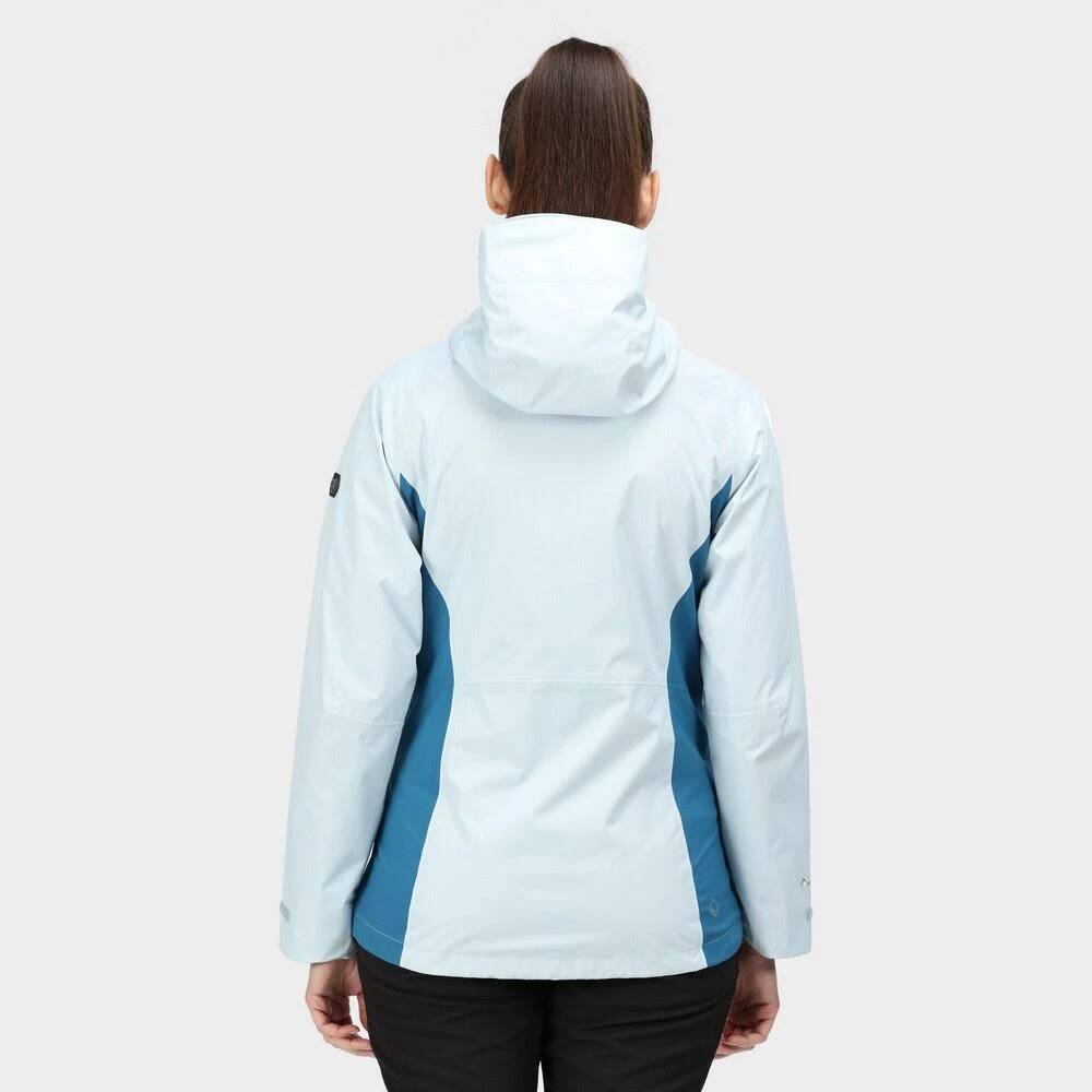 Regatta Womens/Ladies Highton Stretch II Waterproof Jacket (Ice Blue/Blue Sapphire) - Image 3