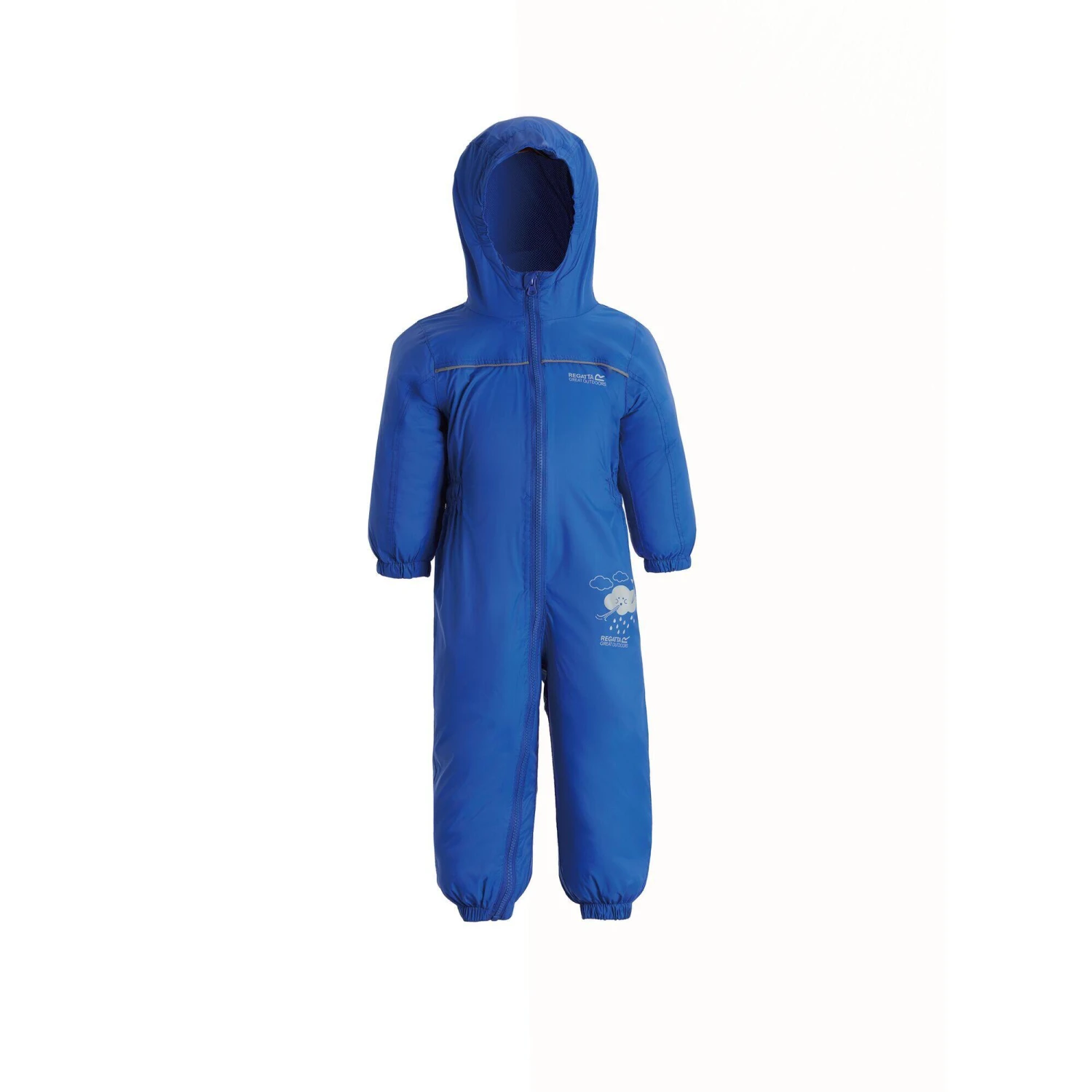 Regatta Great Outdoors Childrens Toddlers Puddle IV Waterproof Rainsuit (Pepper) - Image 6