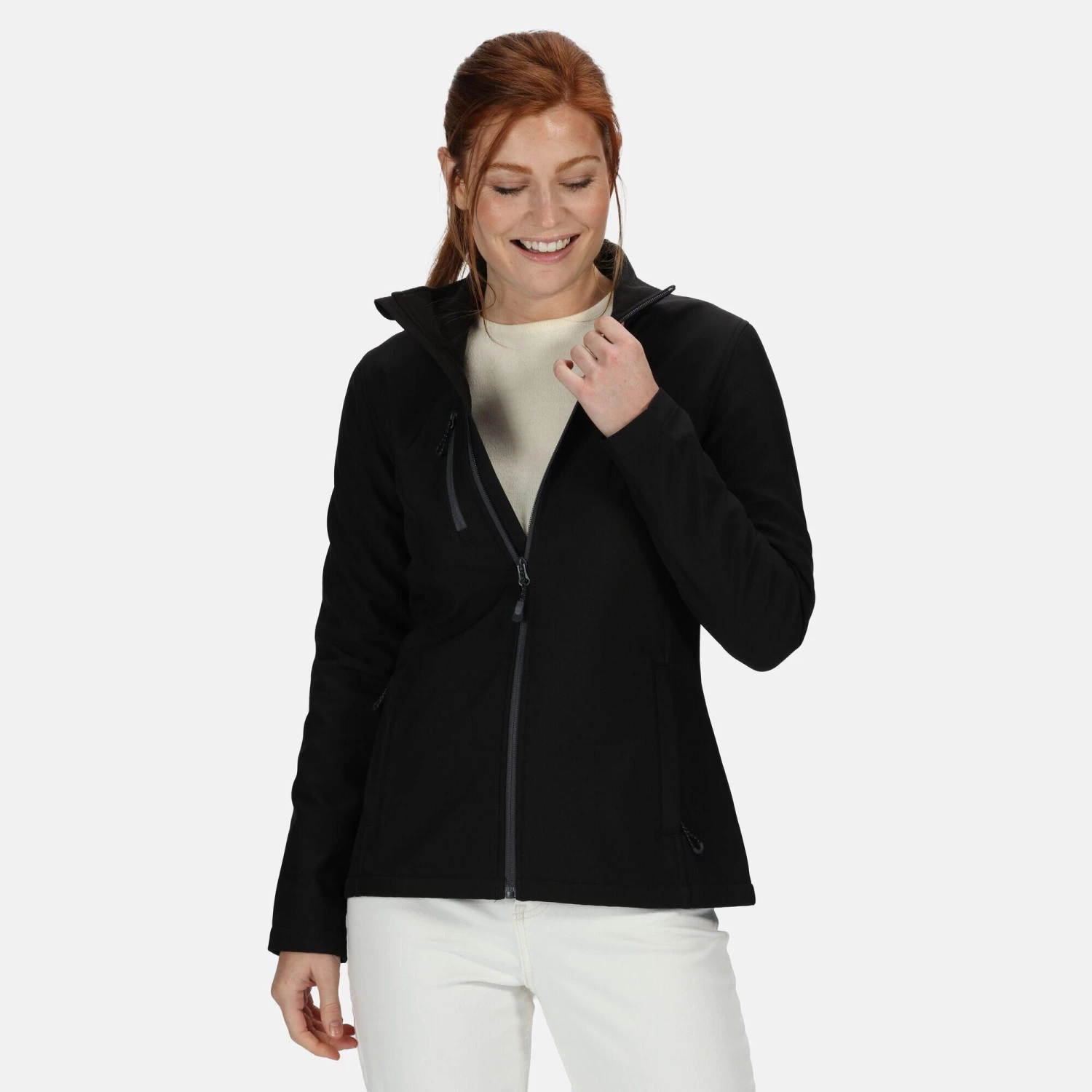 Regatta Womens/Ladies Honestly Made Softshell Jacket (Black) - Image 3