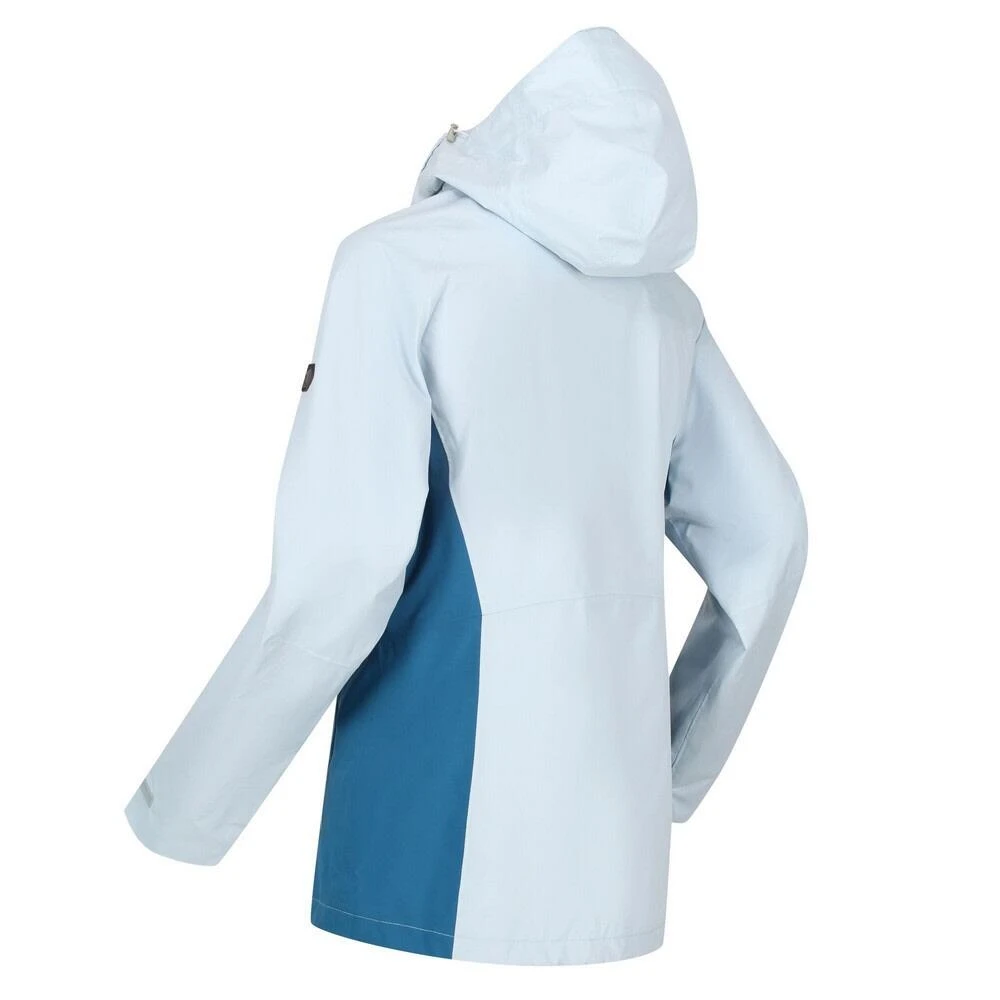 Regatta Womens/Ladies Highton Stretch II Waterproof Jacket (Ice Blue/Blue Sapphire) - Image 4