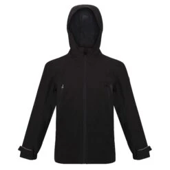 Regatta Childrens/Kids Pulton Waterproof Jacket (Black)