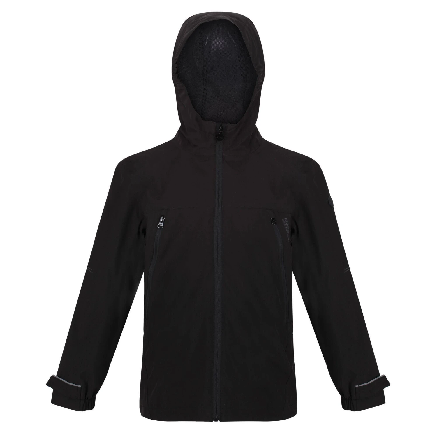 Regatta Childrens/Kids Pulton Waterproof Jacket (Black)