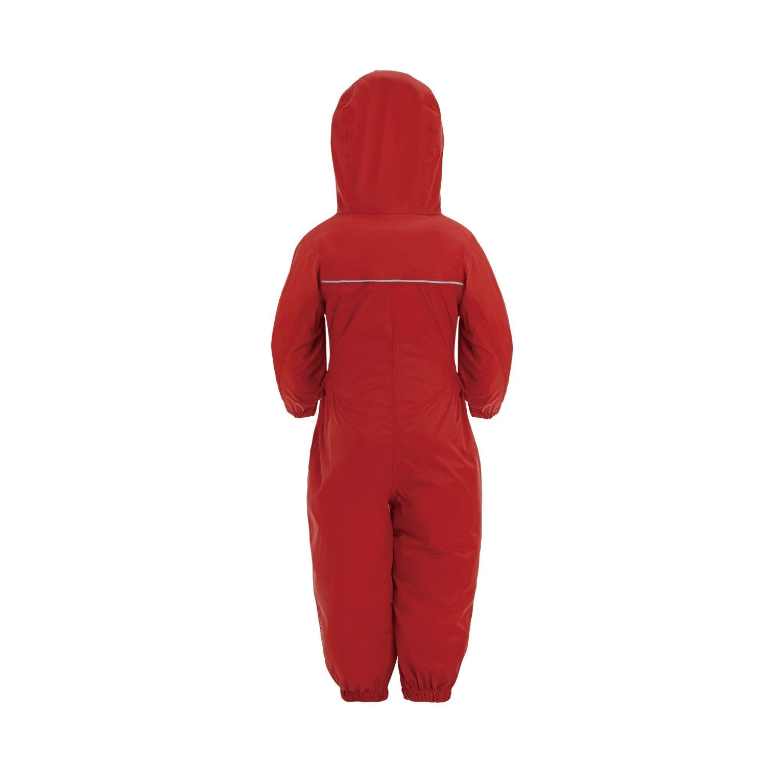 Regatta Great Outdoors Childrens Toddlers Puddle IV Waterproof Rainsuit (Pepper) - Image 3
