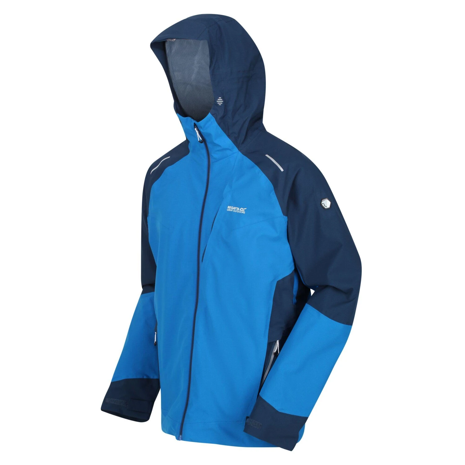 Regatta Mens Highton Pro Waterproof Jacket (Bright Kiwi/Pacific Green) - Image 17