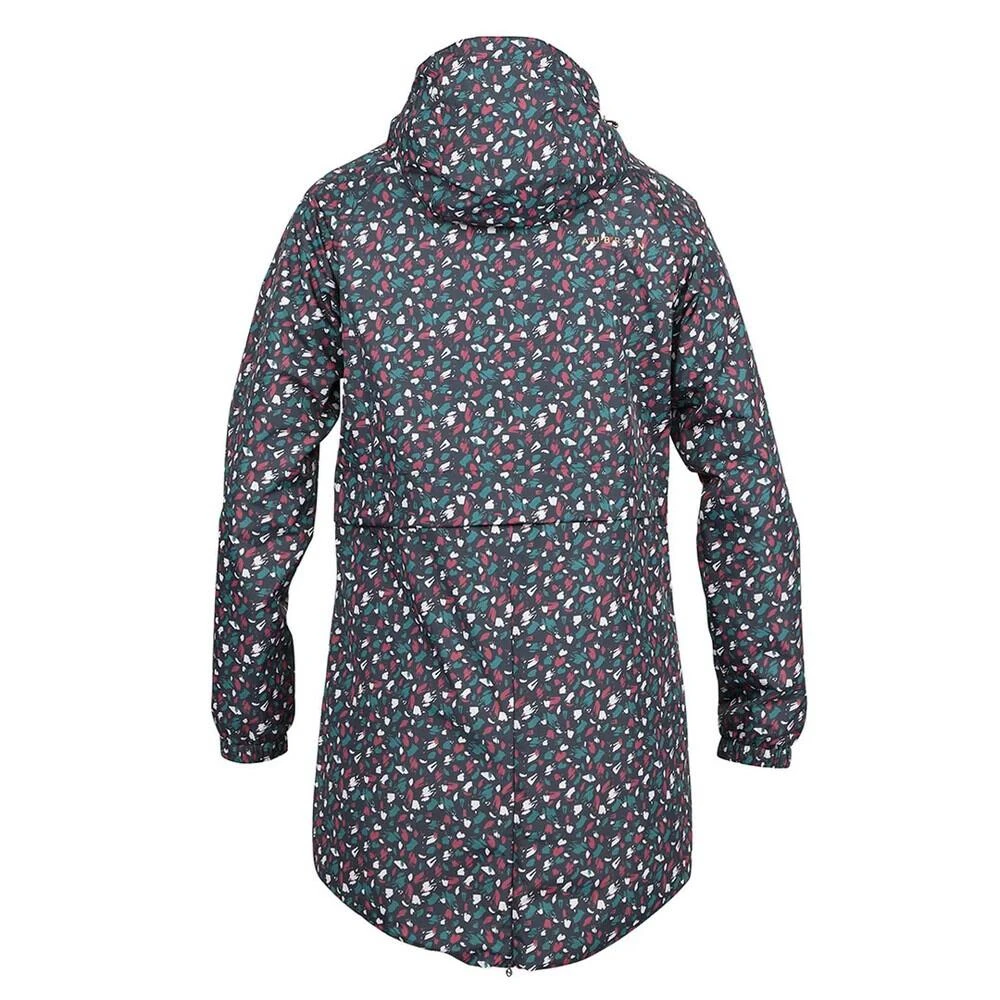 Womens/Ladies Aubrion Hackney Waterproof Jacket (Green/Burgundy) - Image 2