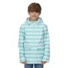 Regatta Childrens/Kids Belladonna Stripe Waterproof Jacket (Aruba Blue)