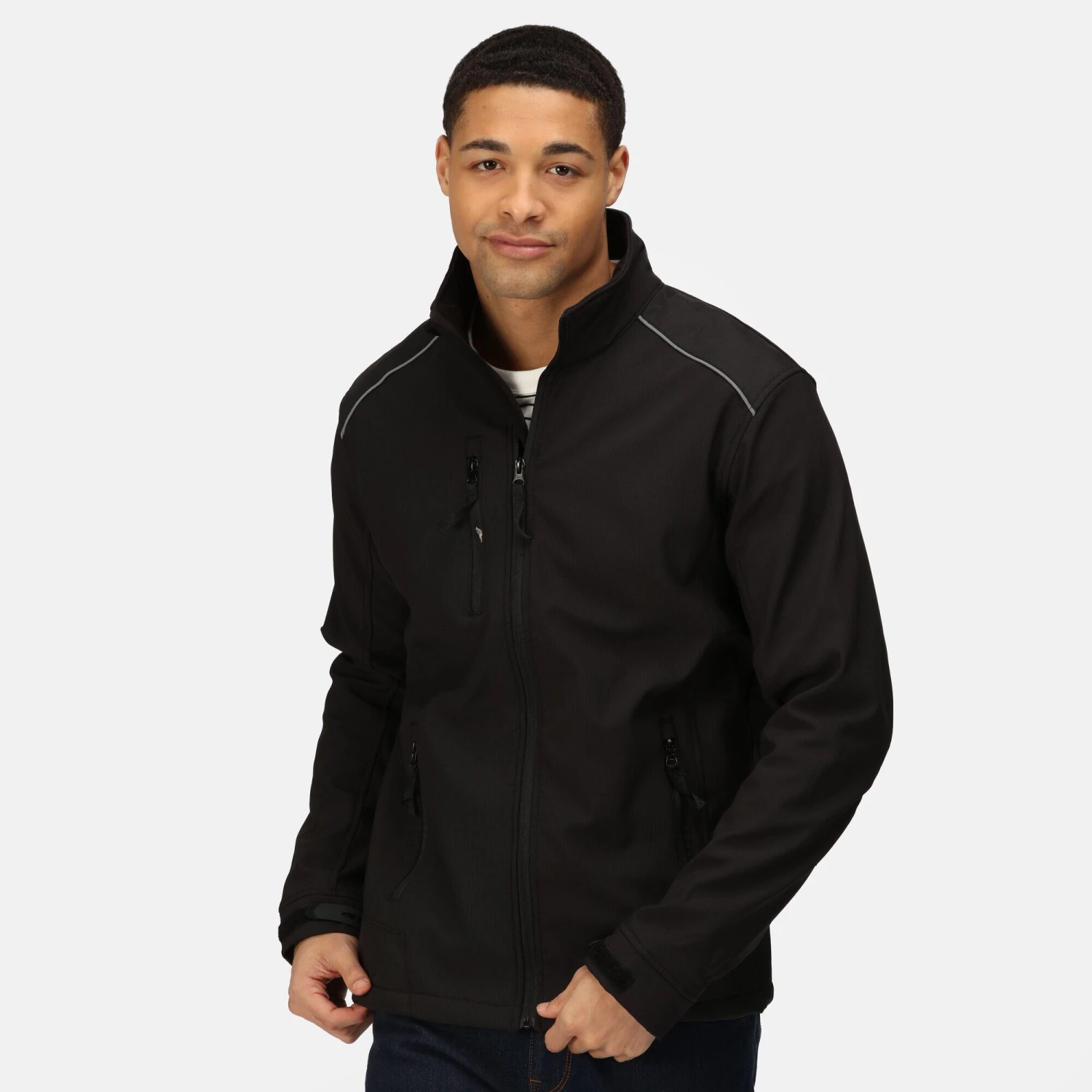 Regatta Mens Sandstorm Jacket (Black) - Image 2