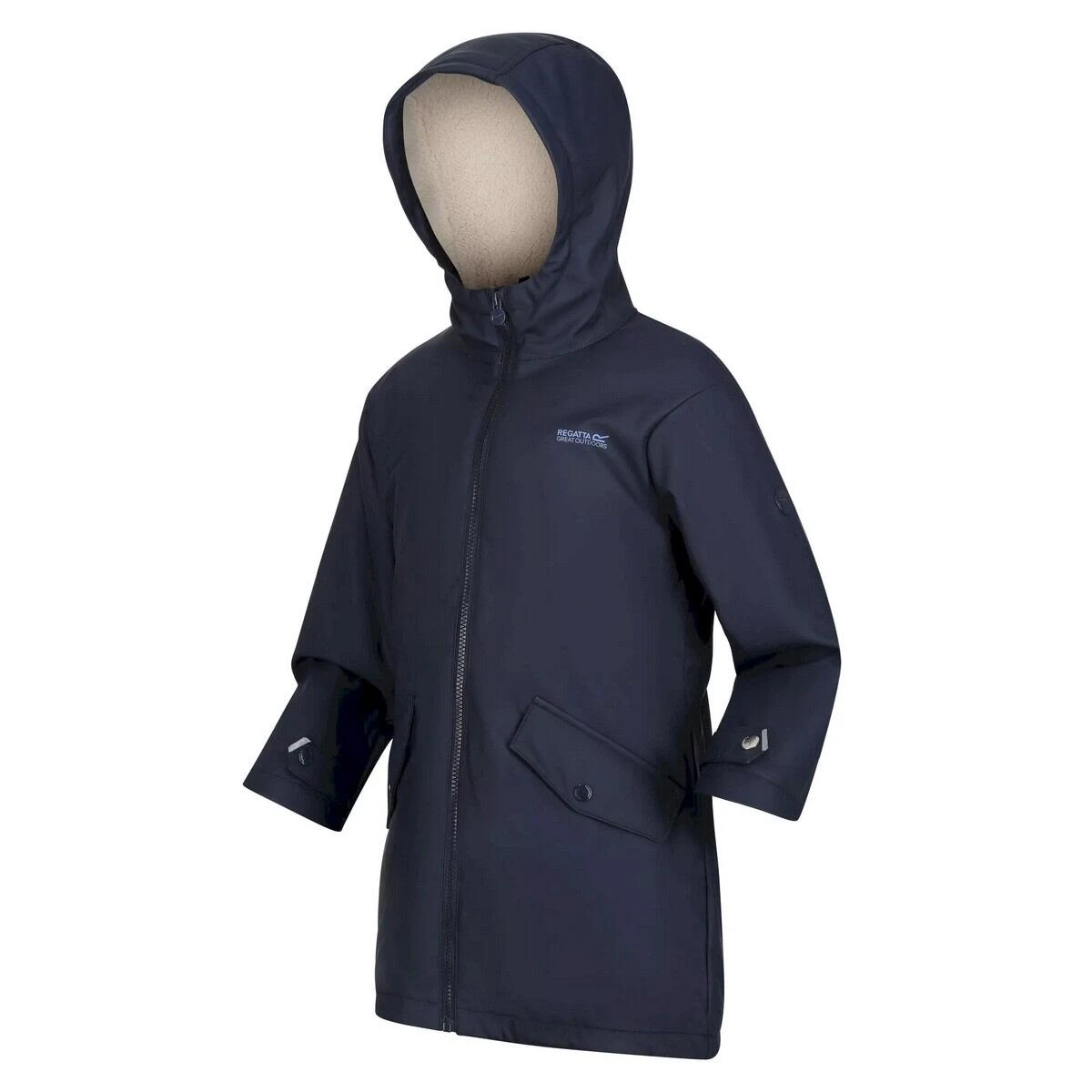 Regatta Childrens/Kids Brynlee Plain Waterproof Jacket (Navy) - Image 3