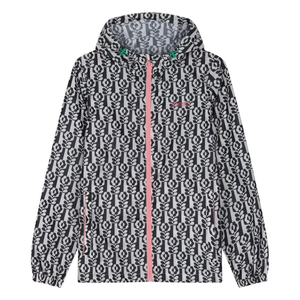 Regatta Womens/Ladies Orla Kiely Stem Print Packaway Waterproof Jacket (Vase Black)