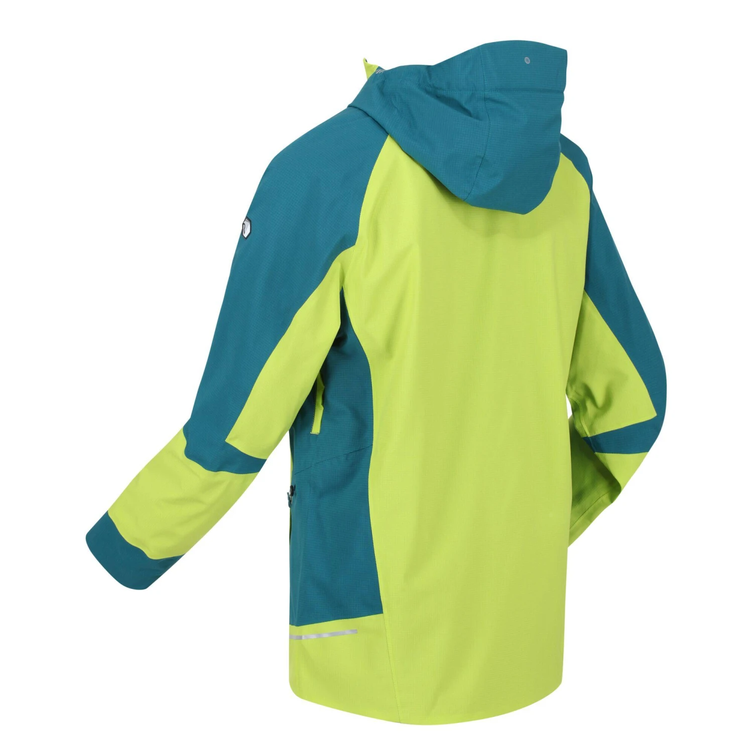 Regatta Mens Highton Pro Waterproof Jacket (Bright Kiwi/Pacific Green) - Image 3