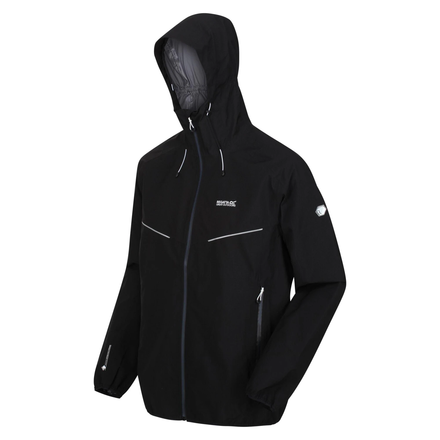 Regatta Mens Imber VII Waterproof Jacket (Black) - Image 2