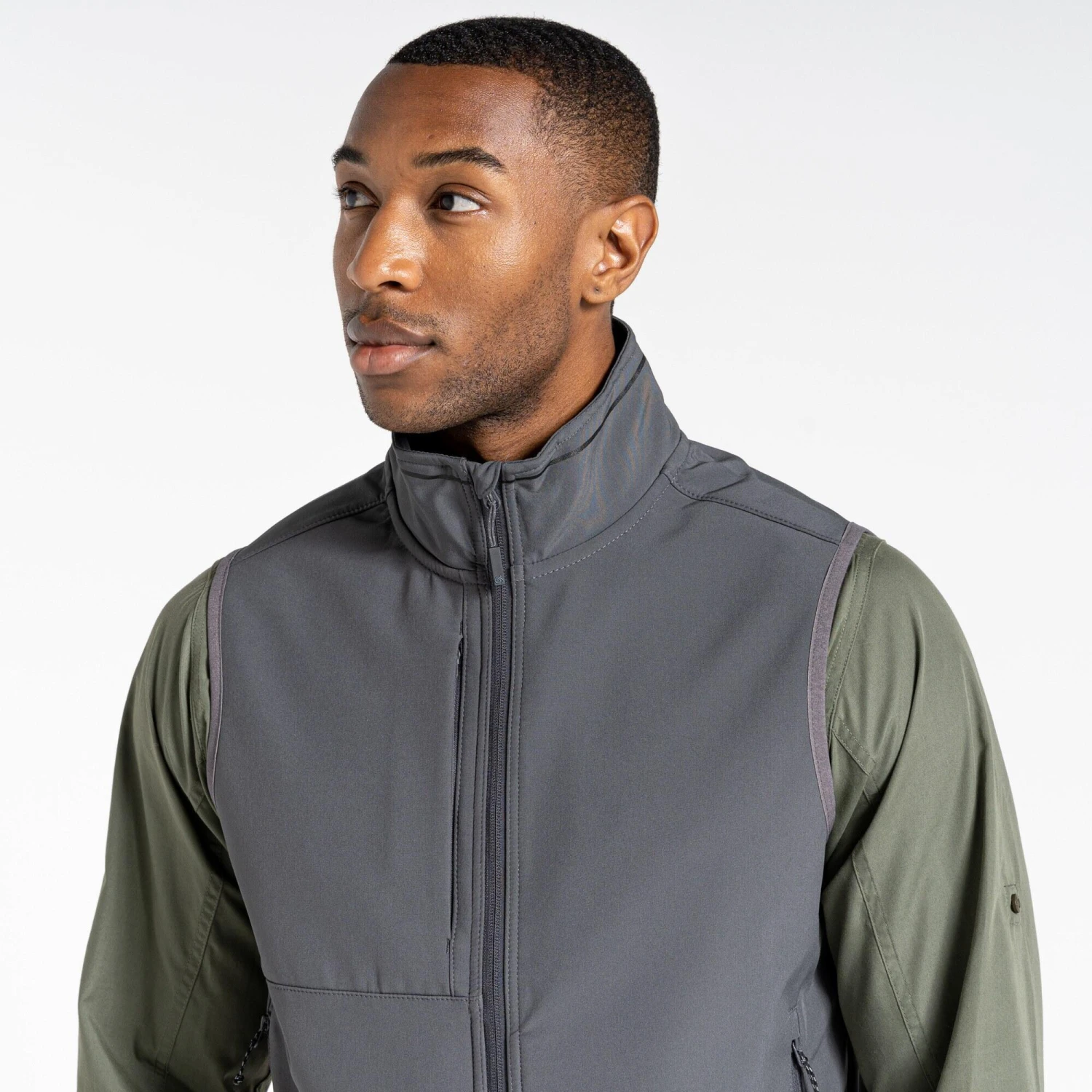 Craghoppers Mens Expert Basecamp Softshell Body Warmer (Black) - Image 9