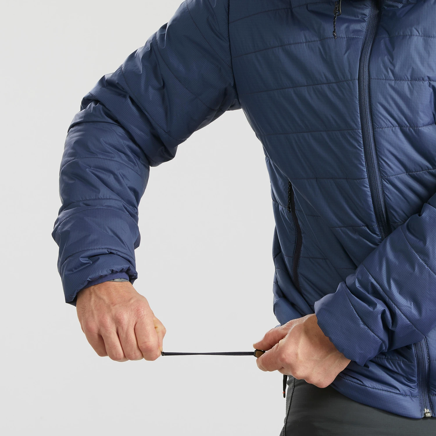 Men's Synthetic Mountain Trekking Hooded Padded Jacket - MT100 - Image 13