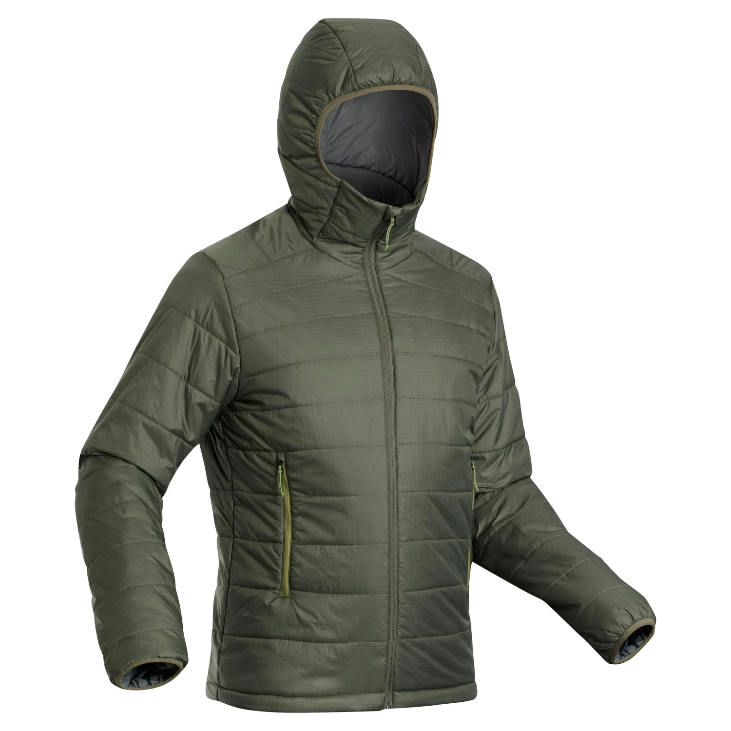 Men's Synthetic Mountain Trekking Hooded Padded Jacket - MT100 - Image 16