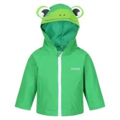 Regatta Childrens/Kids Frog Waterproof Jacket (Extreme Green)