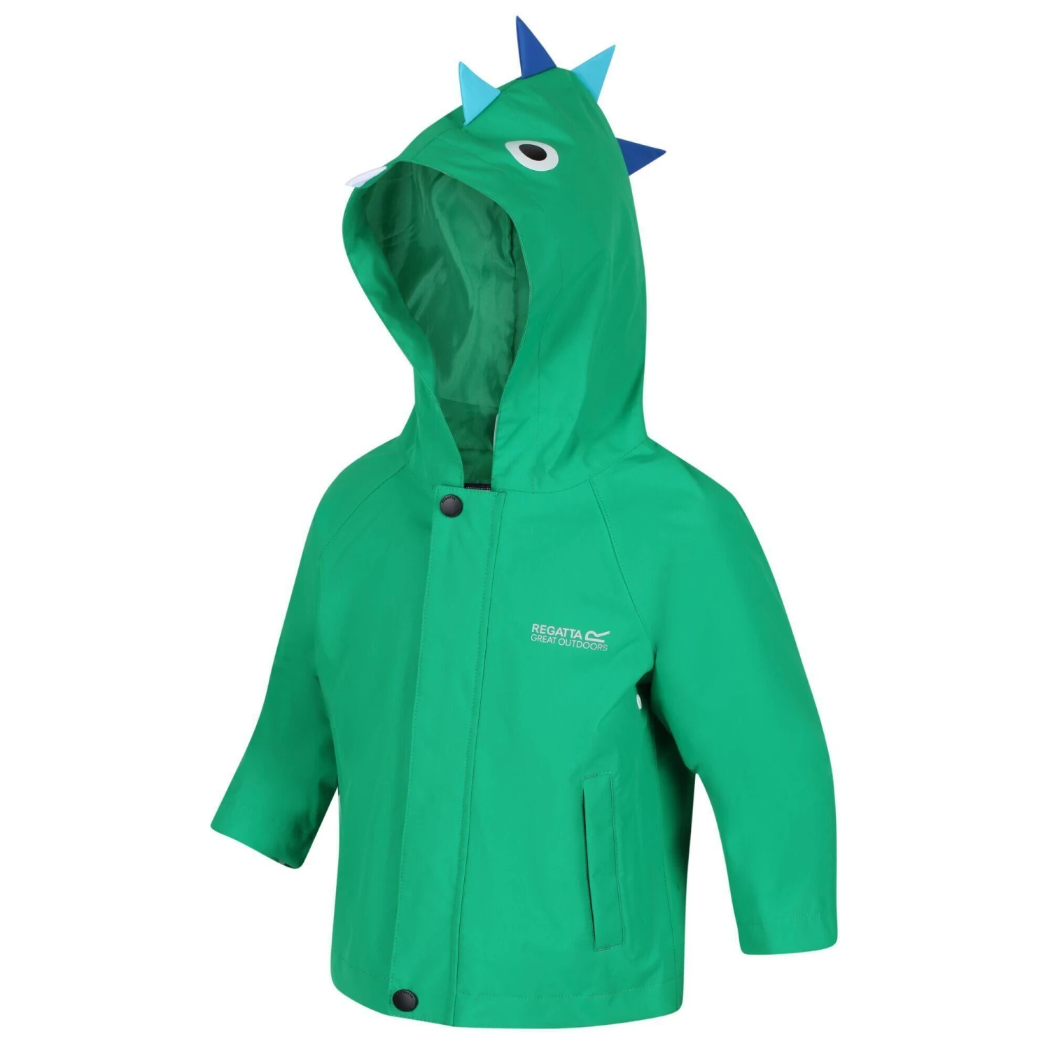 Regatta Childrens/Kids Dinosaur Waterproof Jacket (Green) - Image 4
