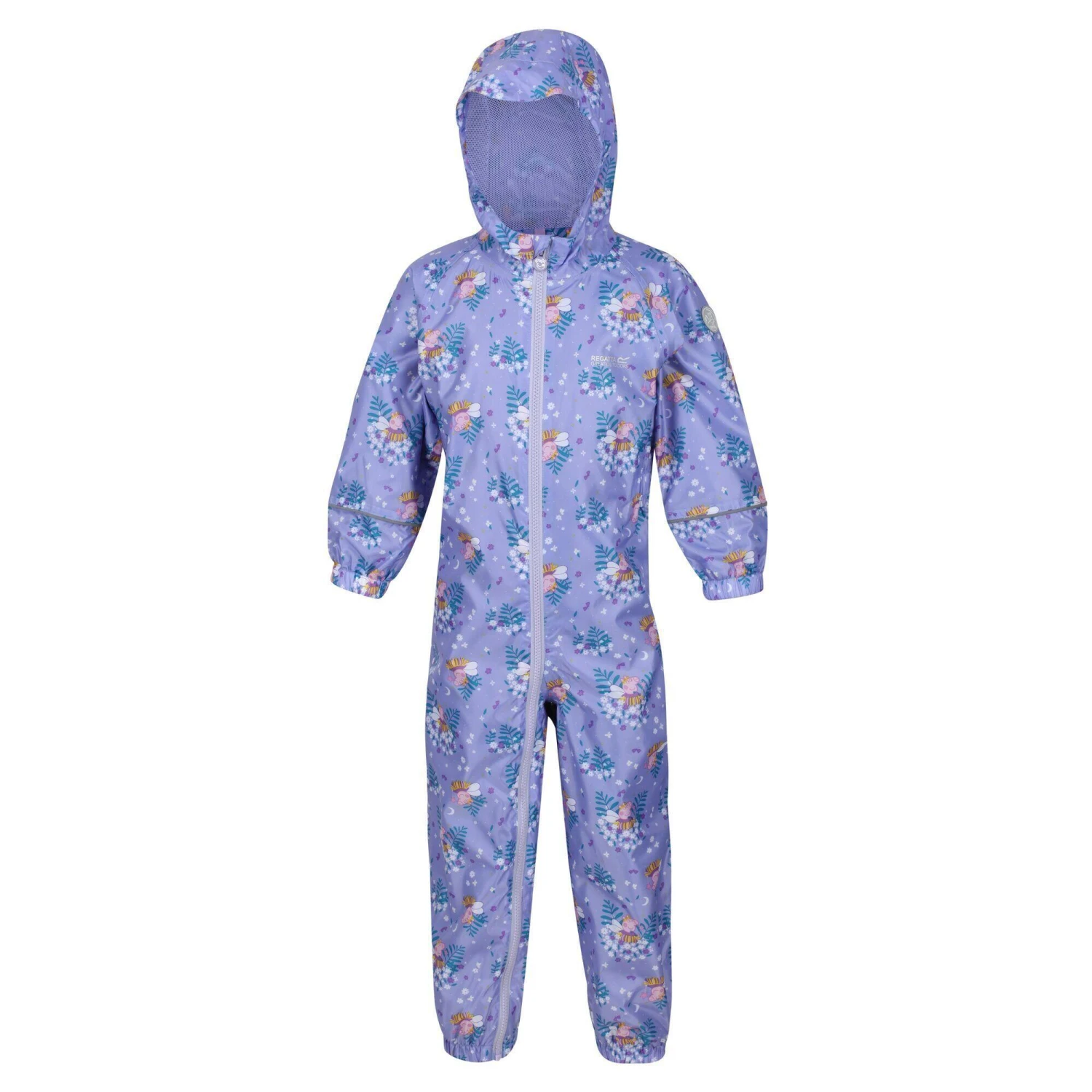 Regatta Childrens/Kids Peppa Pig Bloom Waterproof Puddle Suit (Lilac Bloom)